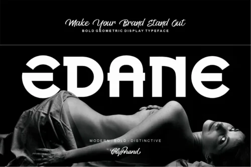Bold Geometric Display Font Family