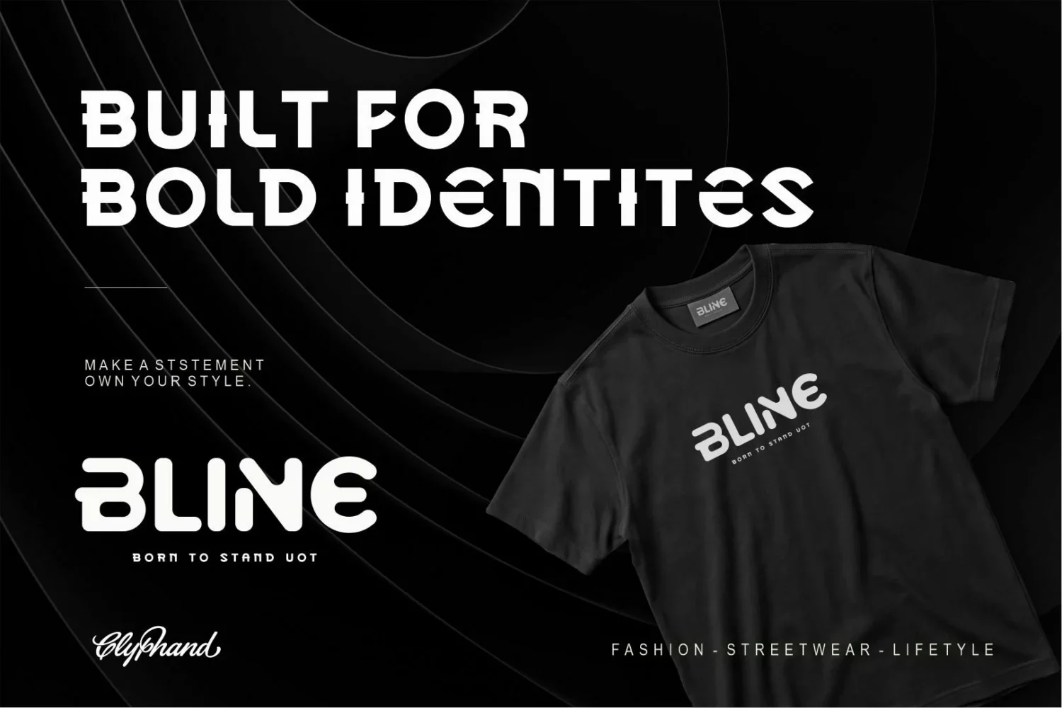 Bold Geometric Display Font Family