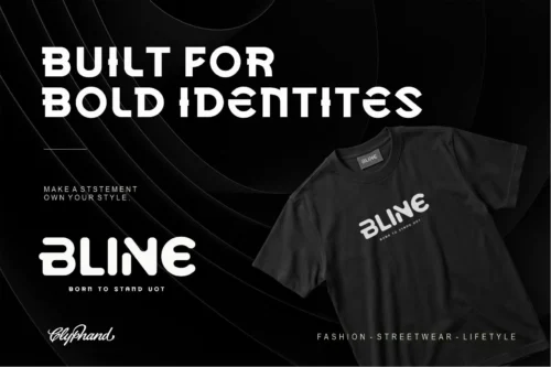 Bold Geometric Display Font Family