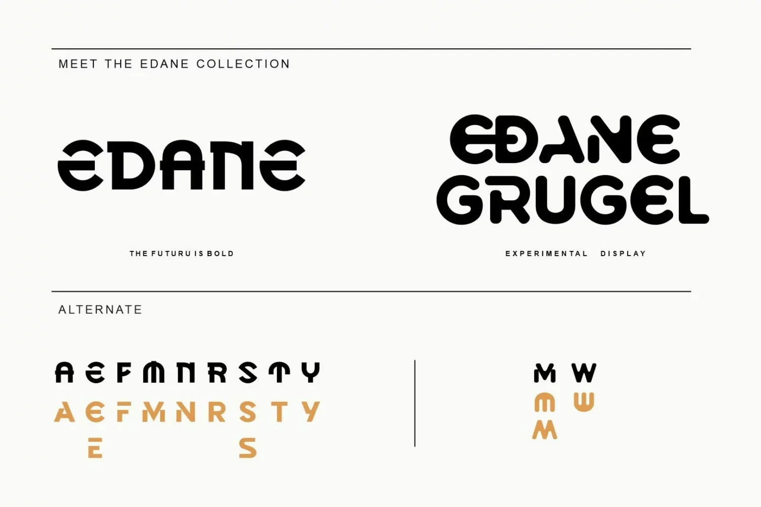 Bold Geometric Display Font Family