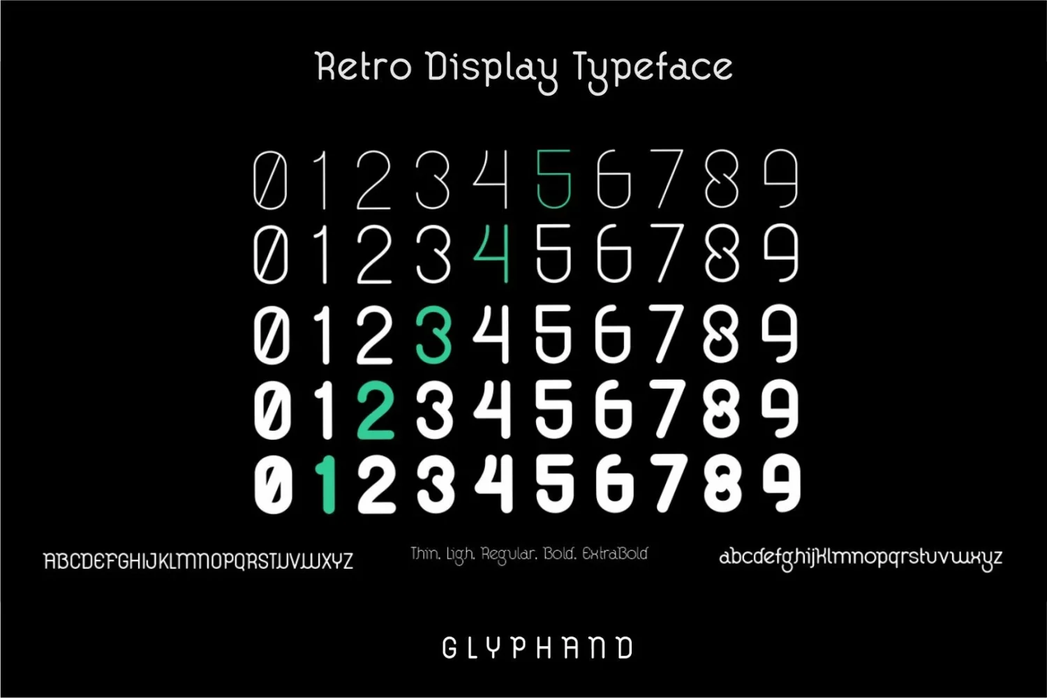 Retro Display Font