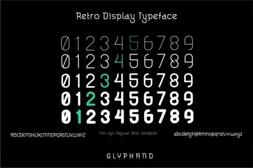 Retro Display Font