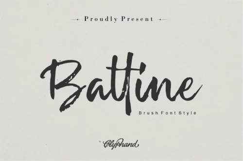 brush font