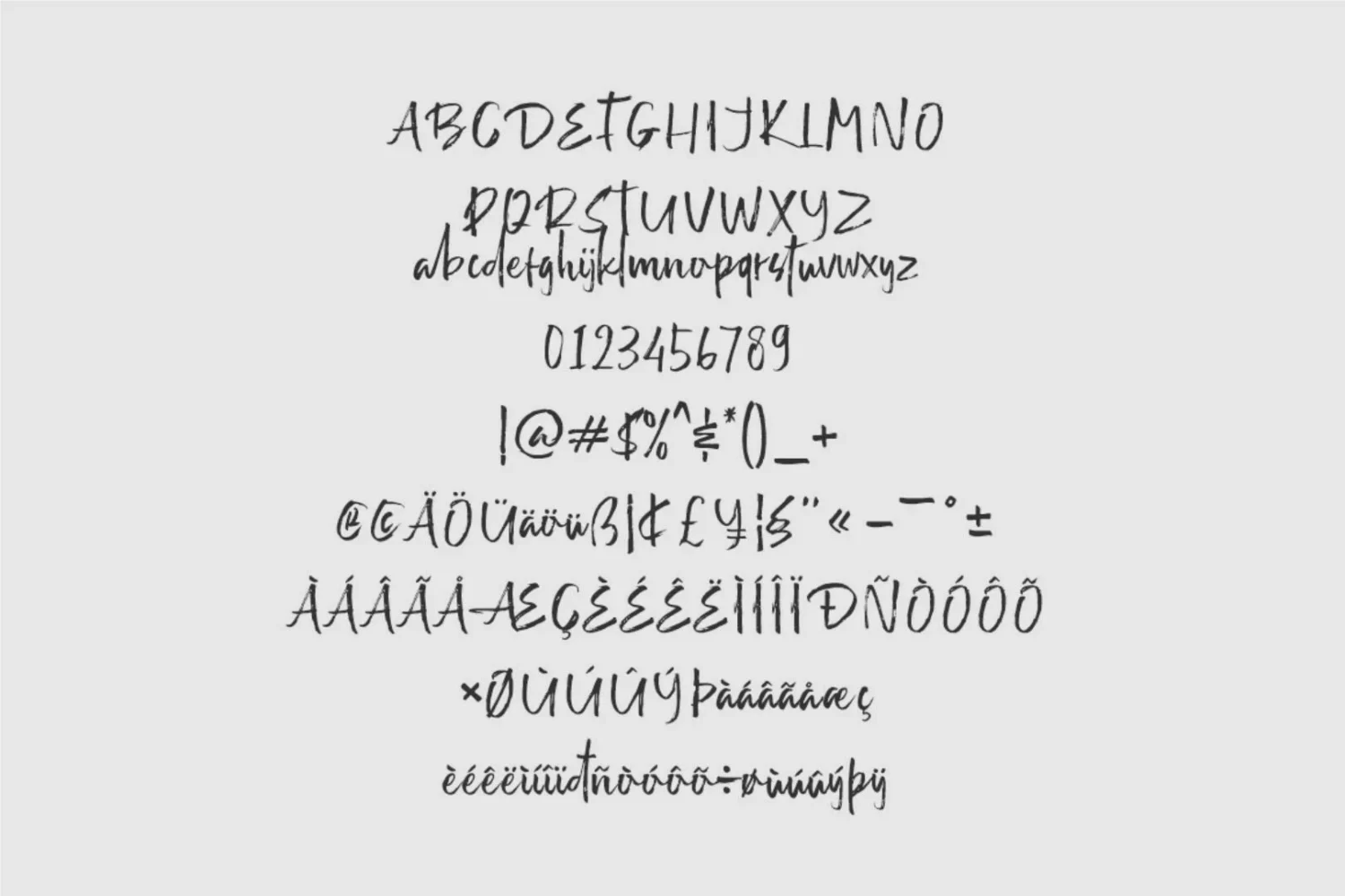 brush font