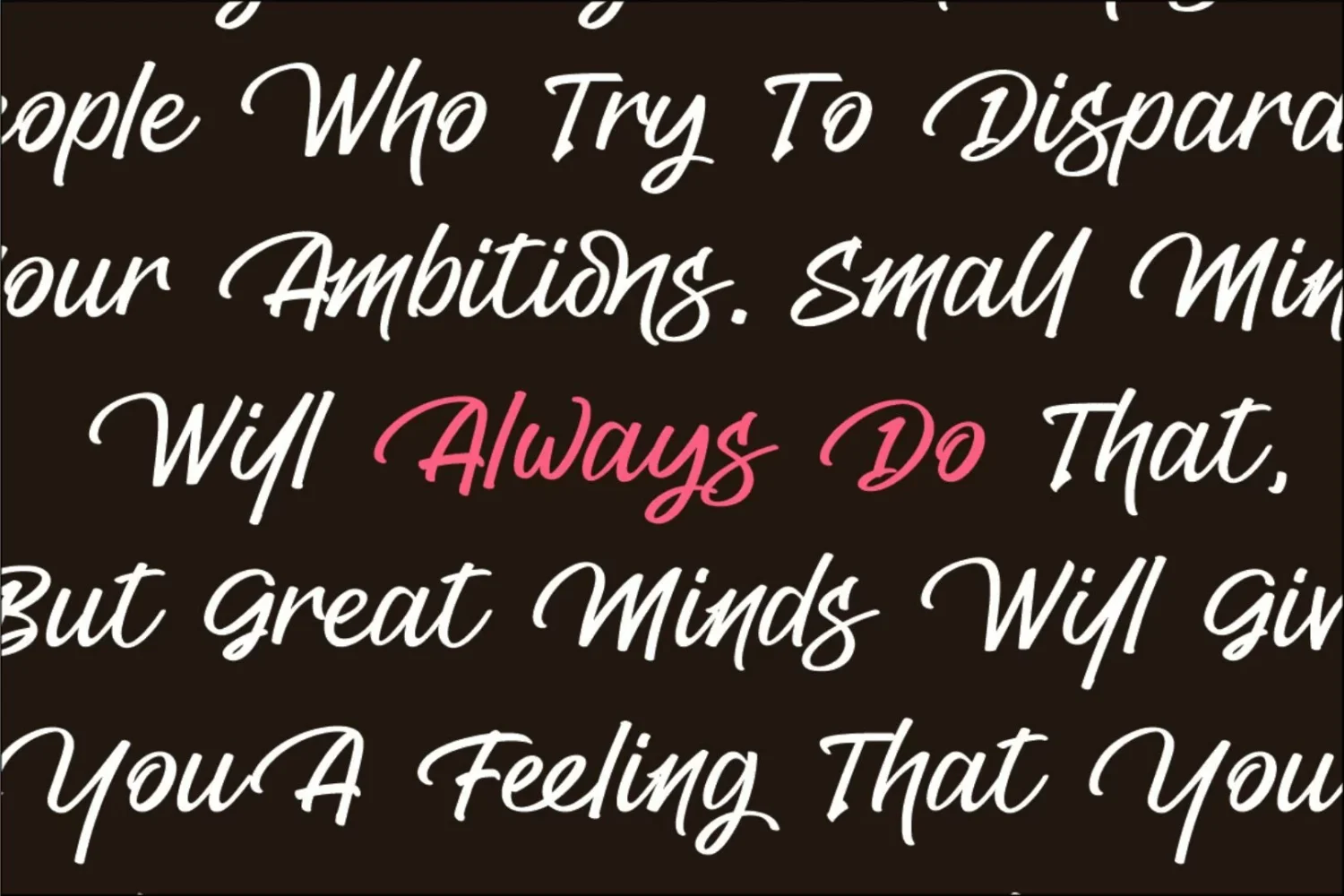 Elegant Handwritten Script Font