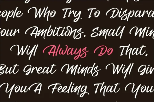 Elegant Handwritten Script Font