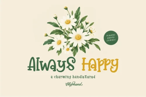 handlettered display font