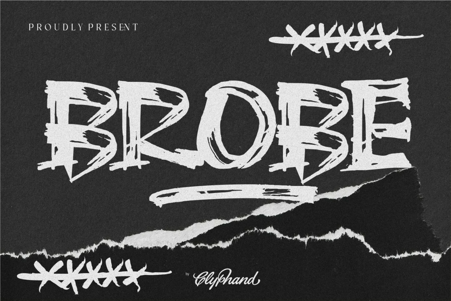 creative display font