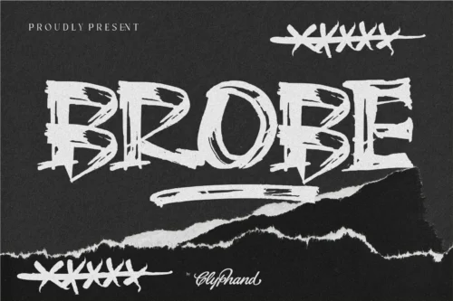 creative display font
