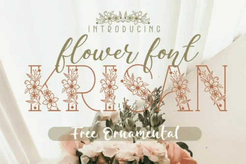 Floral Decorative Serif Font