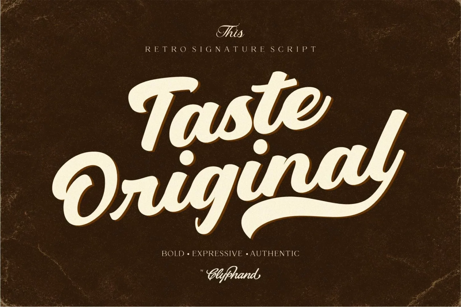 Bold Retro Script Font
