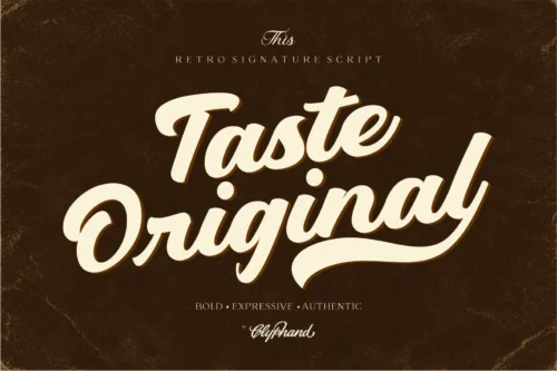 Bold Retro Script Font
